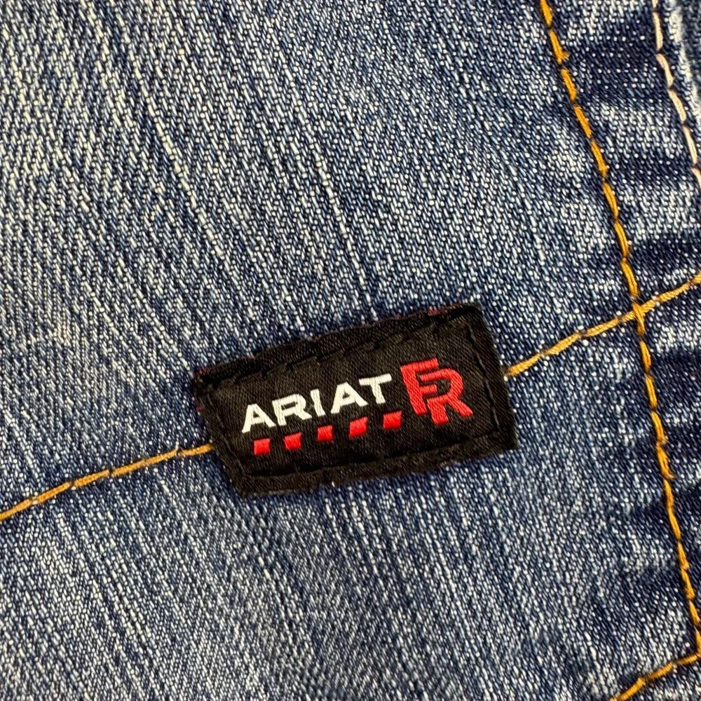 Ariat FR M4 Jeans Mens 46x30 Blue Low Rise Bootcut Flame Resistant Work Denim